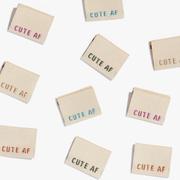 "Cute AF" Woven Label by Kylie and the Machine