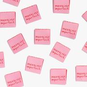 Pink "Perfectly Imperfect" Woven Label by Kylie and the Machine