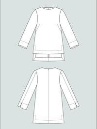 Long Sleeve Tunic Pattern XS-L -- The Assembly Line Patterns
