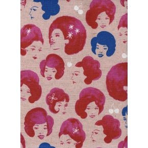 Fruit Dots - Dottie's Friend - Pink Canvas Fabric --  Cotton + Steel Fabrics