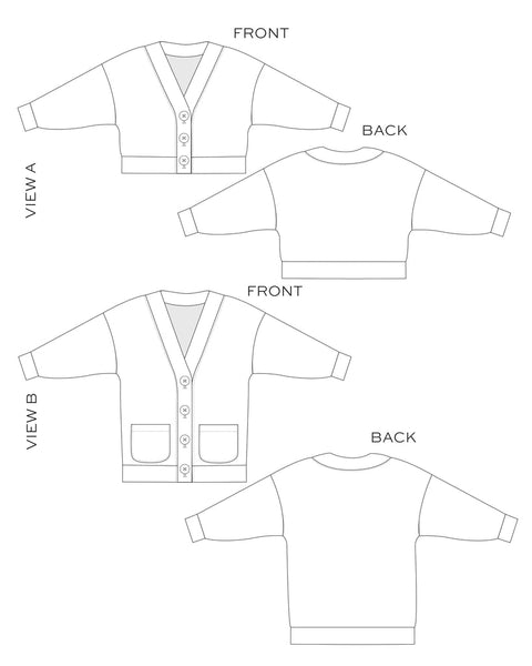 Marlo Sweater Size 0-18 -- True Bias Patterns