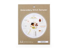 Autumn Embroidery Stitch Sampler by Kiriki Press