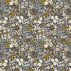 Meadow in Black Multi Metallic --  Bon Voyage by Rifle Paper Co. for C + Steel