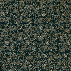 Moxie Floral in Black Metallic-- Primavera by Rifle Paper Co for Cotton + Steel