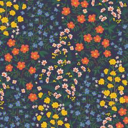 Wildwood Garden in Navy Canvas -- Camont by Rifle Paper Co. for Cotton + Steel Fabrics