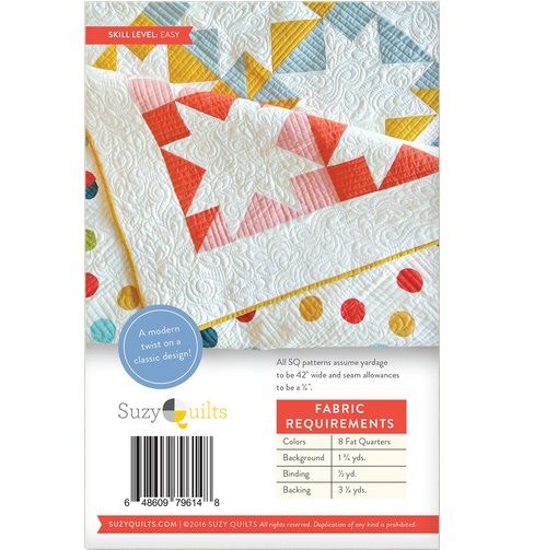 Stars Hollow Quilt Pattern by Suzy Quilts