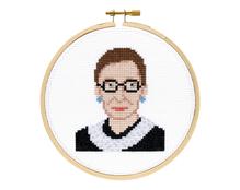 Ruth Bader Ginsburg DIY Cross Stitch Kit -- The Stranded Stitch