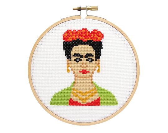 Frida DIY Cross Stitch Kit -- The Stranded Stitch