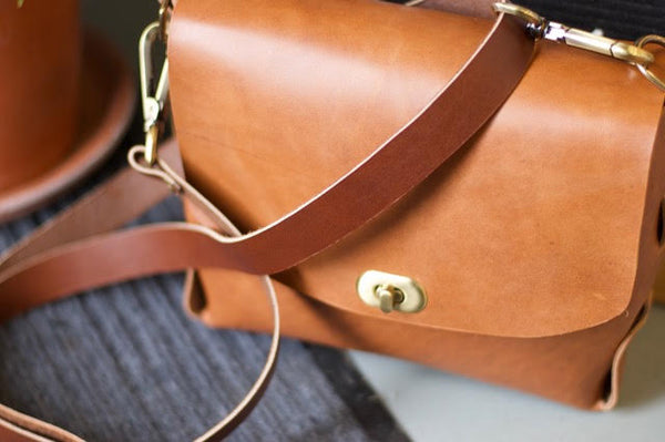 Adult Summer Camp with Stitch & Rivet --- Leather Satchel